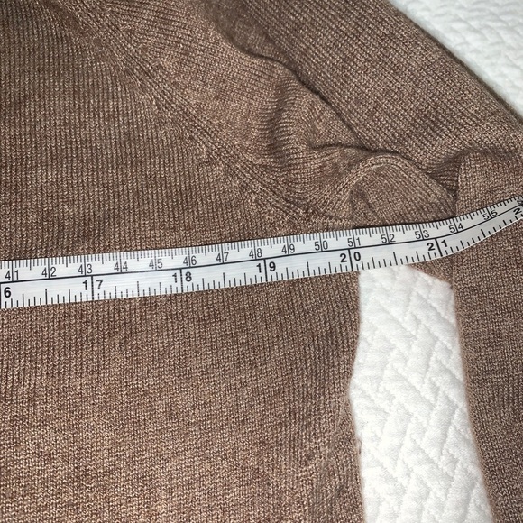 LADY Hathaway V-Neck Brown Grandpa Cardigan Sweater Wool Blend XL - Picture 8 of 10